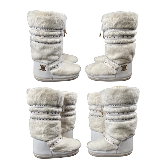 ✨HP✨AUTH CELINE MOON BOOTS Leather & Rabbit Fur EUC 38-40 - Picture 3 of 17